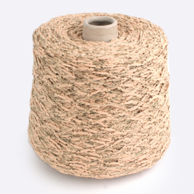 Бобина Fauna by Filpucci (60% хлопок, 20% лен, 20% ПА), 180 м, гусеницы (F 0416, Бежевый песок)