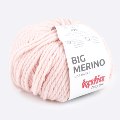 Пряжа Katia Big Merino (778.57, Нюдовая пудра)