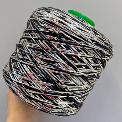 Бобина фольга Emperator (90% меринос, 8% люрекс, 2% ПА). (2323, 340 м, Серебряная ночь)