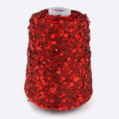 Бобина Пайетки, CARILLON 2000 (50% хлопок, 50% пайетки) 200 м. (670339, Красный кардинал)