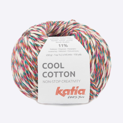 Пряжа Katia Cool Cotton (1321.86, Калуа Фуксия)