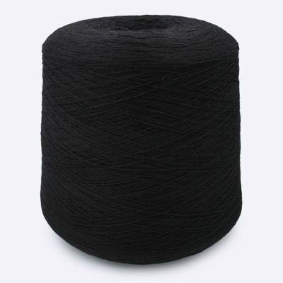 Бобина Academy NEW by Loro Piana (50% кашемир, 50% шелк), 1400 м. (R50 Nero, Черный Неро)