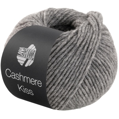 Пряжа Lana Grossa Cashmere Kiss (63600, 106 Серый волк)
