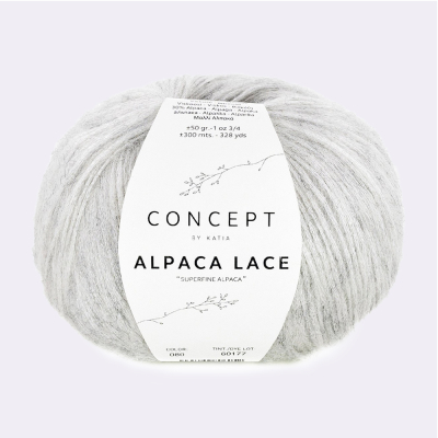 Пряжа Katia Alpaca Lace (1338.80, Платина)
