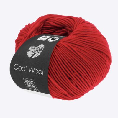 Пряжа Lana Grossa Cool Wool (06202, 417 Алый закат)