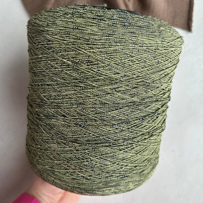 Бобина Diolino (50% хлопок, 45% лен, 5% сияние) (6545, Олива, 400 м)