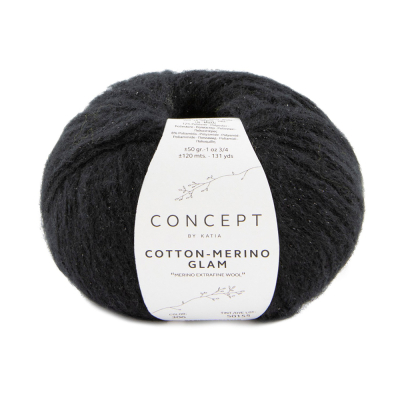 Пряжа Katia Cotton-Merino Glam (1300.306, Ночной) Пряжа Katia Cotton-Merino Glam (1300.306, Ночной)