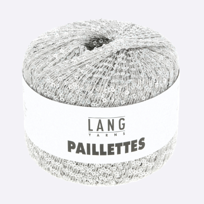 Пряжа Lang Paillettes (39.0024, Альпийский снег)