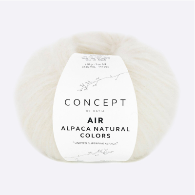 Пряжа Katia Air Alpaca Natural Colors (1340.100, Кокос)