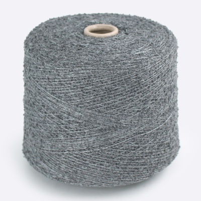 Бобина Fluffy Cashemere (78% кашемир, 18% шелк, 4% ПА), 400 м. (1724, Серый волк)