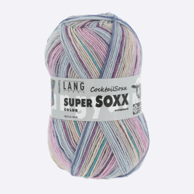 Пряжа Lang Yarns Super Soxx Color 4-Fach (901.0287, Фиалковый вереск)