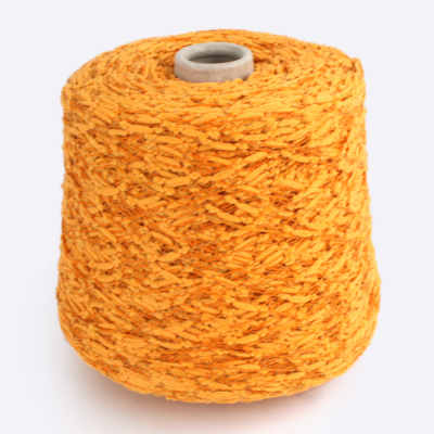 Бобина Fauna by Filpucci (60% хлопок, 20% лен, 20% ПА), 180 м, гусеницы (F 0449, Хурма)