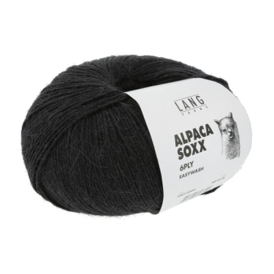Пряжа Lang Alpaca Soxx 6-Fach/6-Ply (1087.0004, Черная икра)