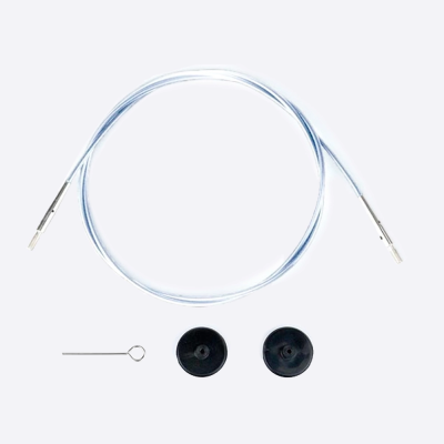Леска вращающаяся LYKKE Clear для КОРОТКИХ спиц (прозрачный) (50 см)