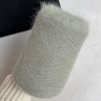 Бобина ангора 90 BELANGOR FRANCE (90% ангора, 10% ПА), 650 м. (Пыльный хаки, 03120)