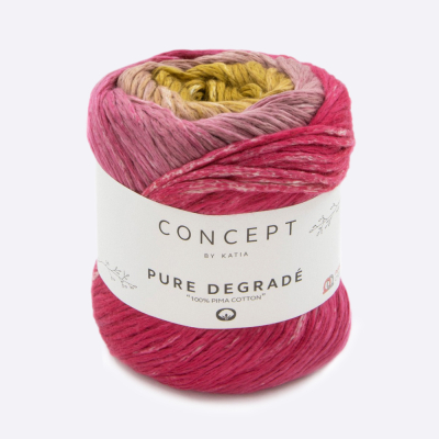 Пряжа Katia Pure Degrade (1236.205, Бейтон Роудж)