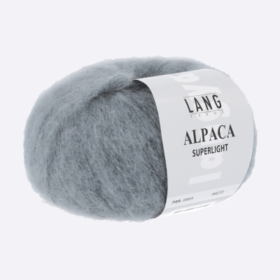 Пряжа Lang Yarns Alpaca Superlight (0003, Дымчатый серый)