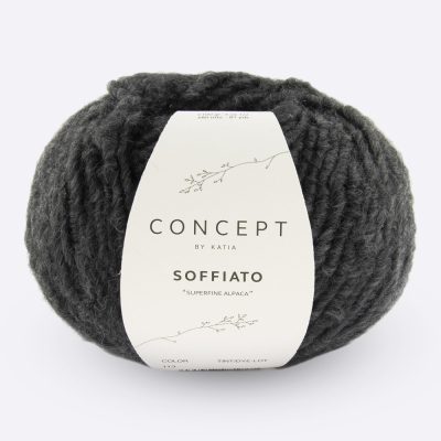 Пряжа Katia Soffiato (1252.113, Графитовая тень)
