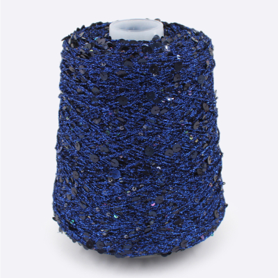 Бобина пайетки Reflex (30% хлопок, 50% пайетки, 20% люрекс), 230 м. (5514, Черника)