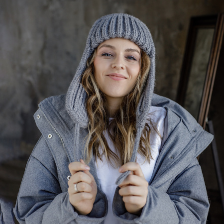 Описание вязания #Ушанка_Спортшик