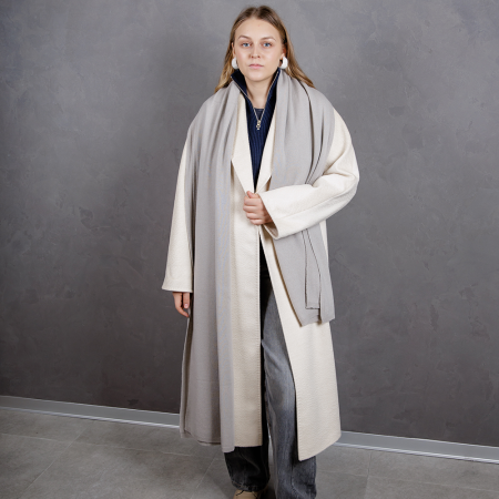 Кашемировый палантин by WoolDom, Пенка латте