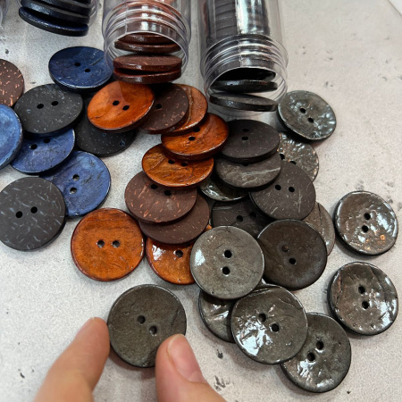 Пуговицы CONCEPT, размер 40, кокос, 25 мм Пуговицы CONCEPT, размер 40, кокос, 25 мм