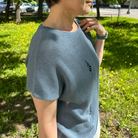 Описание вязания #Футболка_Даниэль