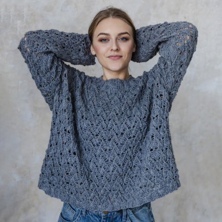 Описание вязания #Джемпер_Киш_Миш