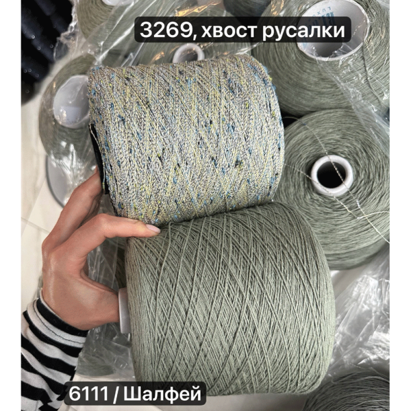 Бобина Cristallo (75% хлопок, 15% люрекс, 10% Па), 800 м.