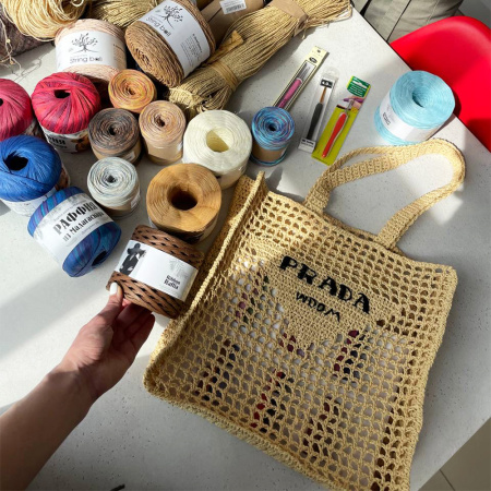 Описание вязания #Сумка_Prada