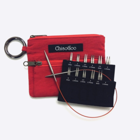 Чехол (органайзер) для хранения спиц 5 и 8 см, ChiaoGoo (2578, Красный)