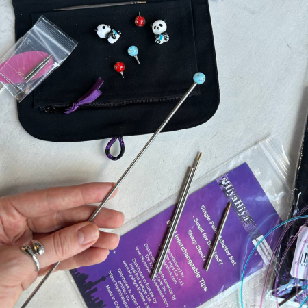 Удлинители HiyaHiya для съемных спиц со стопперами Удлинители HiyaHiya для съемных спиц со стопперами