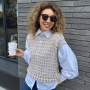 Описание вязания #Жилет_Резинки_Кучинелли