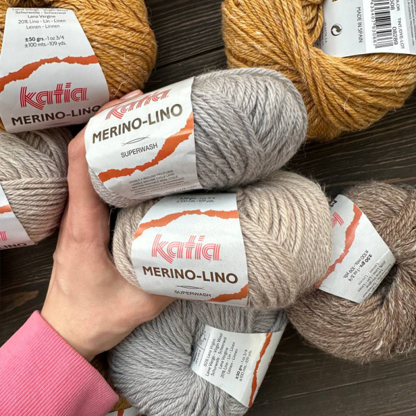 Пряжа Katia Merino-Lino Пряжа Katia Merino-Lino