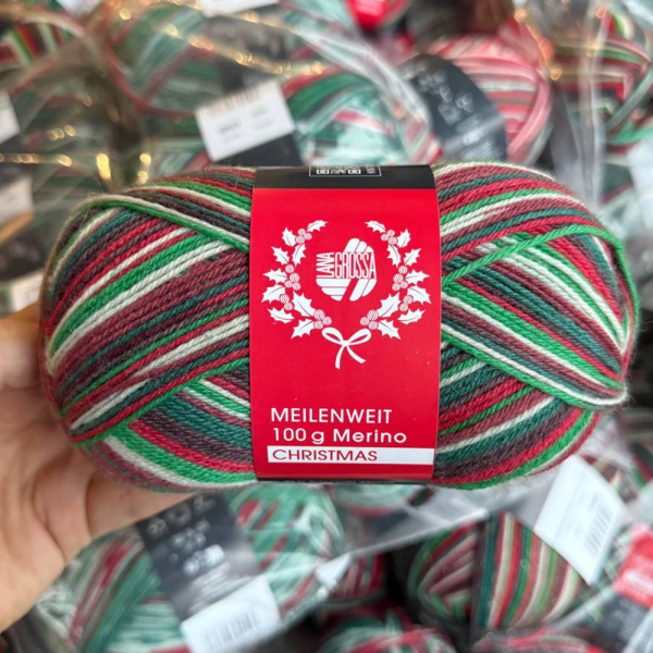 Пряжа Lana Grossa  Meilenweit 100 Merino Christmas