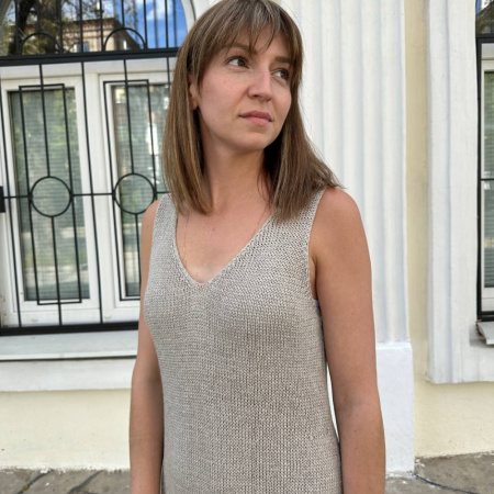 Описание вязания #Сарафан_Сафари