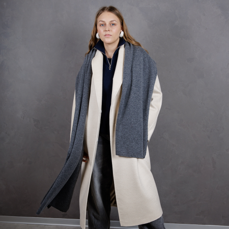 Кашемировый палантин by WoolDom, Галька