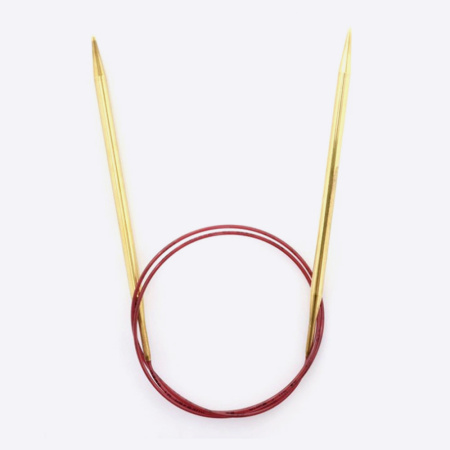 Спицы круговые с удлиненным кончиком позолоченные Addi, 755-7 (755-7/6.5-100, 6,5 мм, 100 см) Спицы круговые с удлиненным кончиком позолоченные Addi, 755-7 (755-7/6.5-100, 6,5 мм, 100 см)