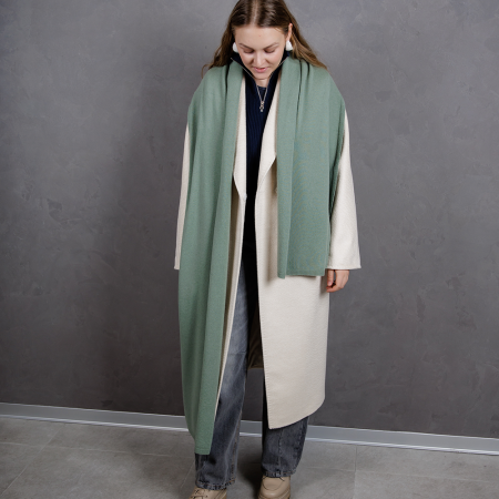 Кашемировый палантин by WoolDom, Шалфей