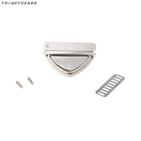 Замок портфельный (Серебро, Треугольный, 50*35 мм, QX1045 nic (6572) или JX-12A039 nic)