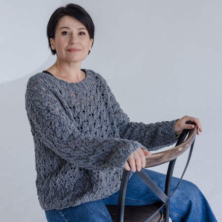 Описание вязания #Джемпер_Киш_Миш