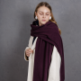 Кашемировый палантин by WoolDom, Вишня в шоколаде