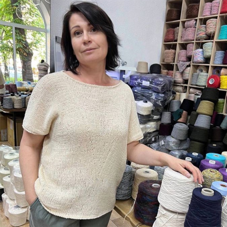 Описание вязания #Футболка_Клин