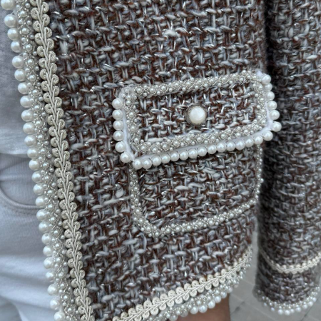 Описание вязания #Жакет_Chanel_КЛАССИКА