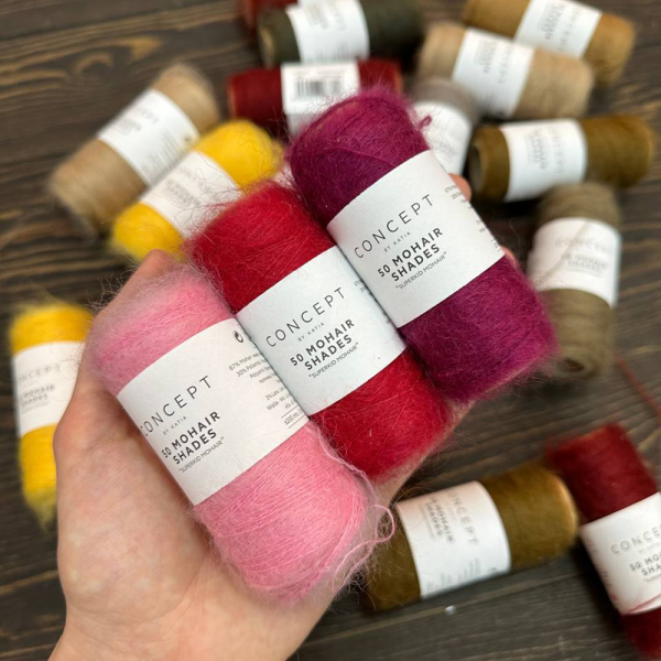 Пряжа Katia 50 Mohair Shades