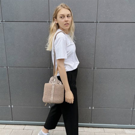 Описание вязания #Сумка_ведро