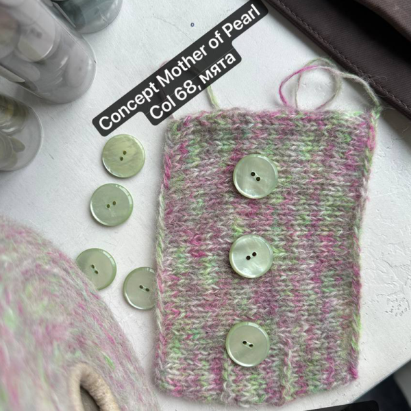 Пуговицы CONCEPT Mother of Pearl, размер 36, 23 мм 