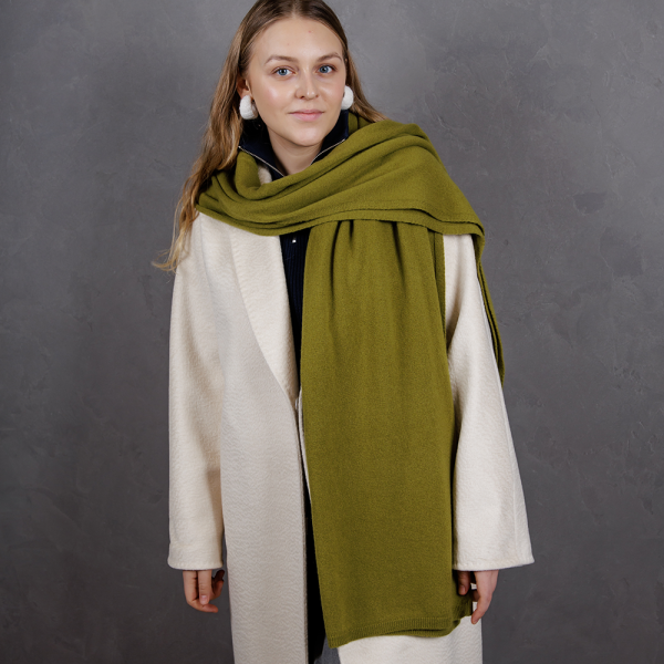 Кашемировый палантин by WoolDom, Лемонграсс