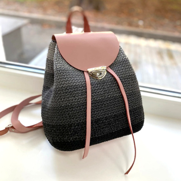 Описание вязания #Рюкзак_крафтовый