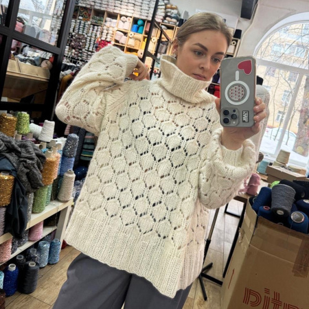 Описание вязания #Свитер_воздушное_безе Описание вязания #Свитер_воздушное_безе